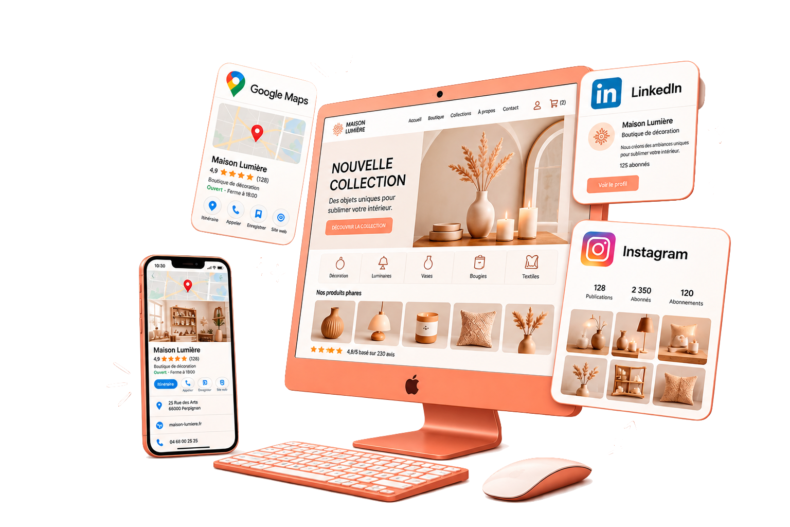 Création de site internet et services de visibilité digitale – Empreinte Web